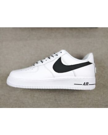 Nike Air Force 1 07 LV8 NBA Sz 18 White/ Black Athletic Shoes 823511-103