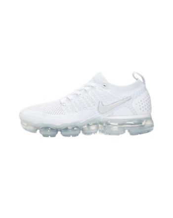 Nike Mens Air VaporMax Flyknit 2.0 Triple White 942843-100