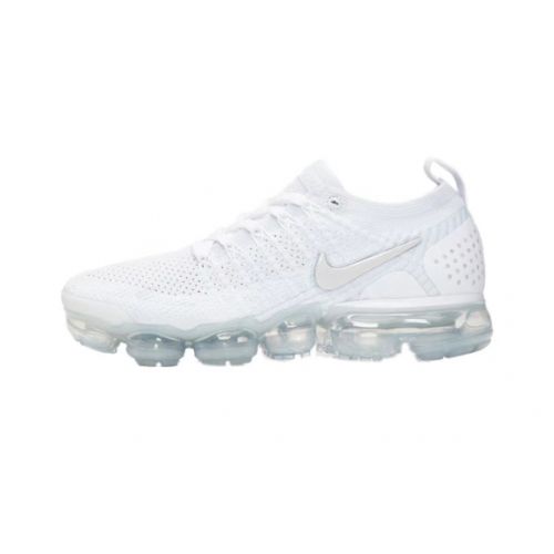 Nike Mens Air VaporMax Flyknit 2.0 Triple White 942843-100