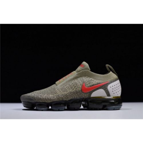 Nike VaporMax FK Moc 2 Natural Olive Habanero Red Air Vapor Max AH7006-200