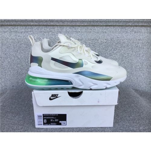 Nike Air Max 270 React Air Cushioned Running Shoe CT5064-100